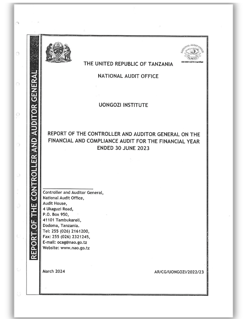 Financial Statements UONGOZI Institute